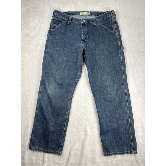 Lee Dungarees Jeans Vintage Carpenter Cargo Utility Pocket Blue Men’s 38 X 30 - Picture 1 of 10
